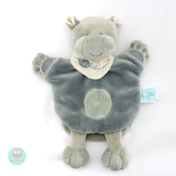 doudou_marionnette_hippopotame_gris_bandana_baby_nat